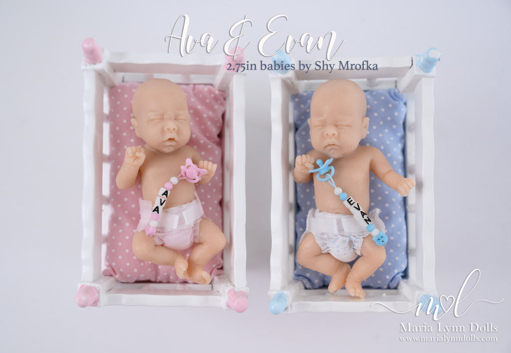 Mini Reborn Kit 10 Inches Reborn Baby Vinyl Doll Kit María Unpainted  Unassembled Doll Parts DIY Blank Reborn Doll Kit